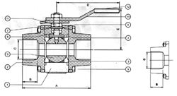 Forged Steel Ball Valves, Three Piece Design Ball Valves, Flanged Socket Weld Ball Valves, Flanges, Mumbai, India